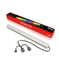 COOLMOON ARGB LED bande lumineuse 5V 3 broches/petit diamant 4 broches magnétique coloré atmosphère bricolage lampe barre pour PC ordinateur boîtier châssis
