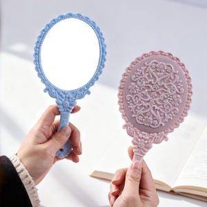 <span class=keywords><strong>Specchio</strong></span> Cosmetico Antico con Manico in Plastica, 6 Colori Disponibili, per Ragazze e Donne, Piccolo MOQ - Product Image 4