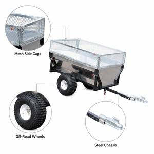 <span class=keywords><strong>Remorque</strong></span> à benne basculante en maille robuste pour ATV/UTV, à attacher à l'arrière, pour usage agricole - Product Image 2