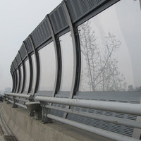 Autoroute Murs de barrière acoustique acryliques Barrière acoustique insonorisante Clôture wal Barrière acoustique insonorisée