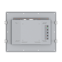 Kokoh 12.1 inci Panel tanpa baling-baling tahan air IP65 disegel Rumah aluminium suhu lebar hidup panjang Monitor industri FHD