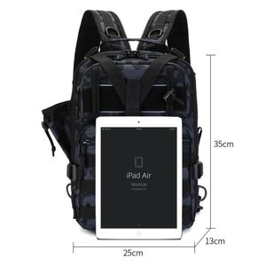 Factory Custom Top Quality Bag for Outdoor China Supplier Waterproof Black Molle System <b>Big</b> Capacity <b>Backpack</b> Bag - Product Image 6