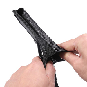 Funda de Nylon para Teléfono Celular, Compatible con <span class=keywords><strong>iPhone</strong></span> 17, 16, 15, Samsung <span class=keywords><strong>y</strong></span> Moto, Funda Vertical de Lona para Llevar en la Cintura con Clip/Presillas para Cinturón - Product Image 4