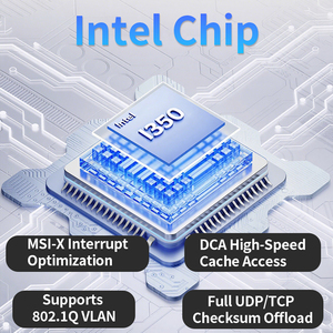 Carte LAN serveur I350-T4 Quad Port 1GbE PCIe X1 avec prise en charge SR-IOV et VMDq I350-T4 - Product Image 4
