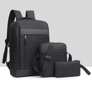 OMASKA large capacity laptop backpack set Plecak fashion waterproof Oxford Laptop Backpack set 3 in 1