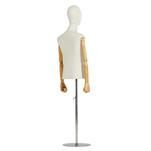 <span class=keywords><strong>Mannequin</strong></span> homme pour robe de torse de mode <span class=keywords><strong>Mannequin</strong></span> de <span class=keywords><strong>couture</strong></span> réglable à la main en bois - Product Image 6