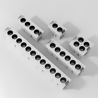 Éclairage de voie de point d'aluminium de conception moderne de luxe a mené la lumière magnétique de grille linéaire de voie