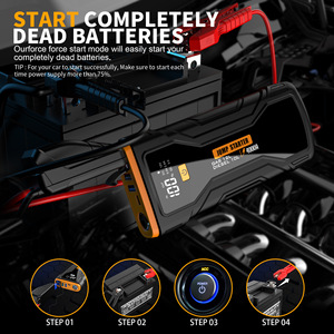 Arrancador de Baterías 4000A 12V con Luz LED para Automóviles de Pasajeros - Product Image 2