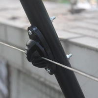 Accessoires pour système de clôture électronique Pulse, tige de support intermédiaire, isolateur hémisphérique, accessoires de résistance à la tension
