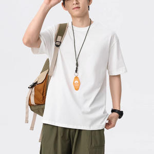 Personalizar peso pesado Oversize Boxy Plain hombres camiseta de talla grande Streetwear camisetas para hombres 2024 - Product Image 1