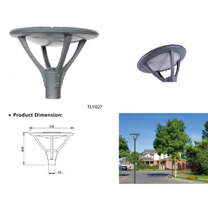 Recinzione di plastica impermeabile AC post cap luce esterna per giardino risparmio energetico led lampada 30*30 post quadrato 1W 94lm