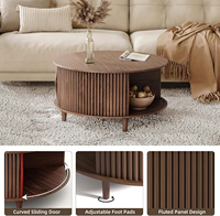 Nouvelle collection 2026 : Ensemble de meubles de salon contemporains en bois convertible, table basse, vente en gros directe usine, mobilier de maison