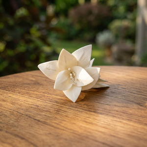 Lot de 100 diffuseurs de parfum en bois de Sola blanc de 6 cm, écologiques, fabriqués en Thaïlande, pour la décoration intérieure, les mariages et les plantes décoratives. - Product Image 2
