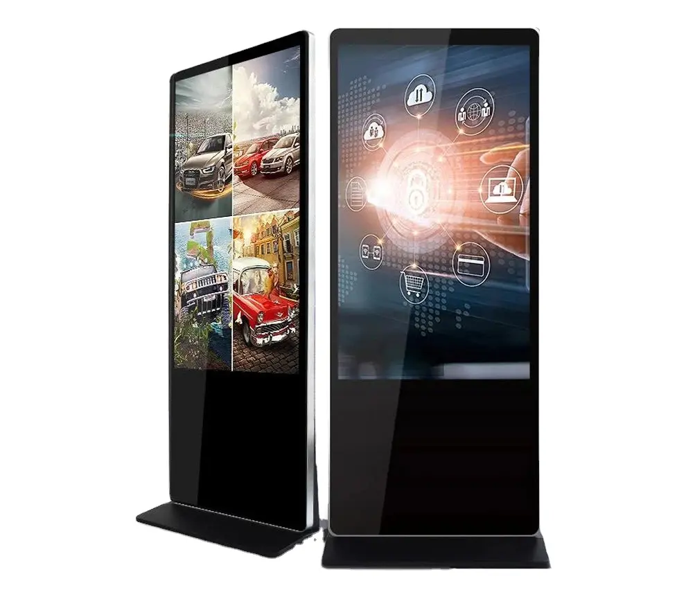 Indoor LCD Vertical Standalone Advertising Digital Signage and Displays with 10 Point Touch Screen for Advertising Reception Sto