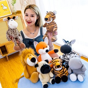Venta al por Mayor <span class=keywords><strong>de</strong></span> Peluches <span class=keywords><strong>de</strong></span> Animales <span class=keywords><strong>de</strong></span> la Selva y el Bosque <span class=keywords><strong>de</strong></span> 25 cm, Juguetes <span class=keywords><strong>de</strong></span> Peluche para Niños, Jirafa, Elefante, Mono, León, Tigre - Product Image 3