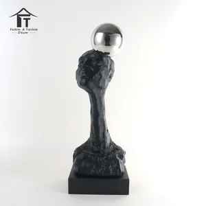 Contemporary Home Decor New Trend 2023 House Large Sculptures Figurine Ball On Head Sculpture Modern Home Statue Decoration