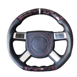Volant en cuir en fibre de carbone forgé avec LED pour <span class=keywords><strong>Chrysler</strong></span> 300 300S C 2013 2015 2012 2014 2021 2022 2016 2006 2007 - Product Image 1