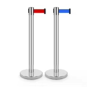 מחסום stanchion stanchion פוסט נירוסטה גדר בטיחות תנועה גדר בטיחות עבור בקרת הקהל - Product Image 3