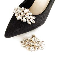 Nouvelle Décoration de Chaussures Détachable DIY pour Talons Hauts, Accessoire Floral Personnalisable pour Mariage, Breloque pour Sabots en Strass