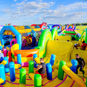 <strong>Inflatable</strong> <strong>5k</strong> <strong>Obstacle</strong> <strong>Course</strong> Run Race Fun Game Jumping Bouncer <strong>Inflatable</strong> Playground Theme Park for Adults Kids - Product Image 4