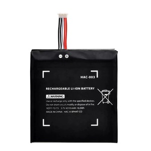 HAC-001 HAC-003<span class=keywords><strong>แบ</strong></span><span class=keywords><strong>ต</strong></span>เตอรี่แบบชาร์จไฟได้3.7โวลต์4310มิลลิแอมป์ชั่วโมงสำหรับซ่อมแซมและเปลี่ยน HAC003เครื่องเล่นเกม <span class=keywords><strong>Nintendo</strong></span> - Product Image 1