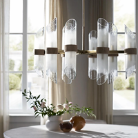 Lustre suspendu moderne de grande taille ovale pour salle à manger, chambre principale, style rétro en cuivre pour salon