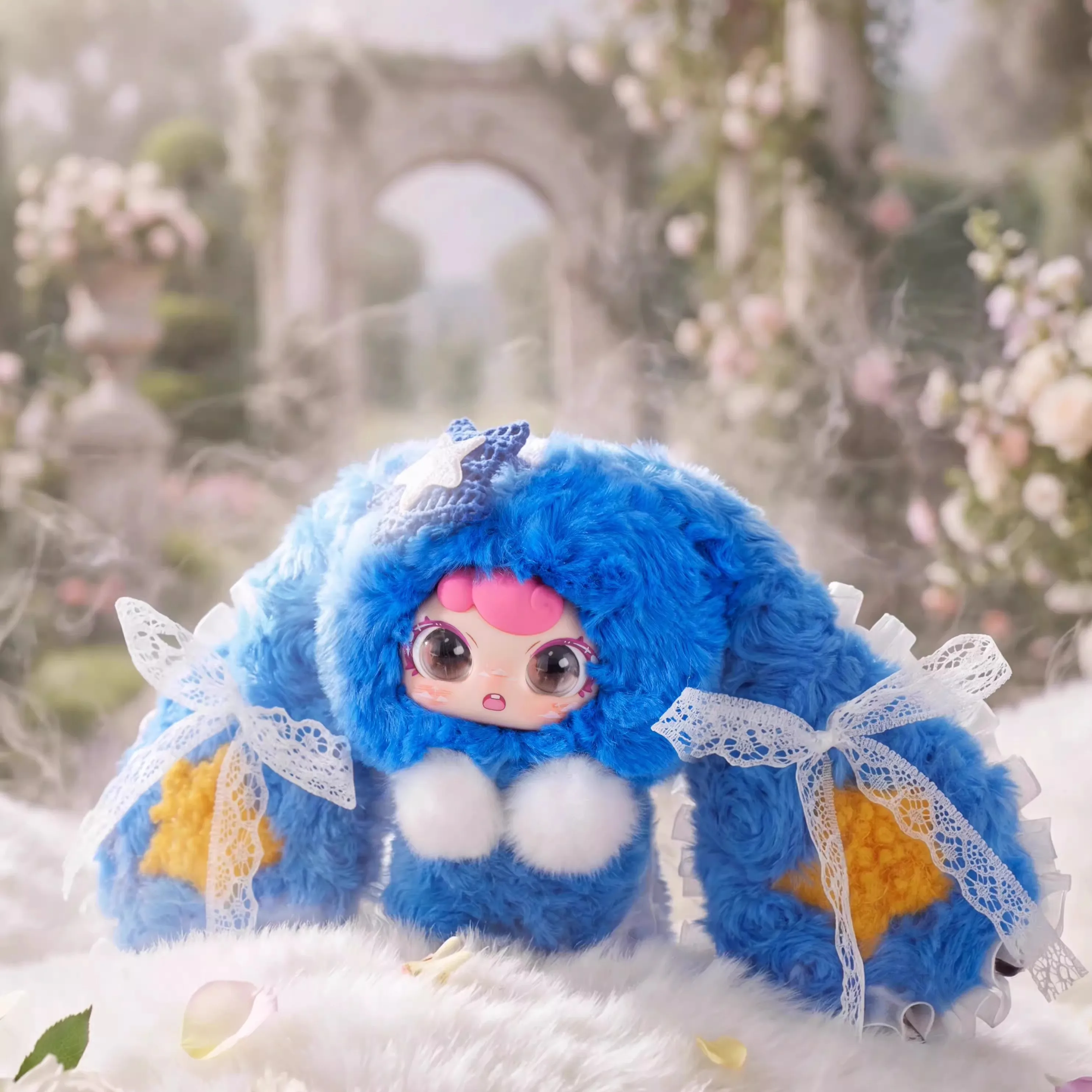 M*a様 コヤンイサムチョン♥️オッドアイちゃんの中世の騎士　フアフアフリルバッ Zaza BBtoy Soft Little Cloud Series Plush Blind Box Backpack Charm