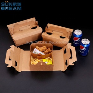 Caja para <span class=keywords><strong>Pollo</strong></span> Asado con Relieve y Laminación Mate, Reciclable, Portátil, con Compartimentos Separados para Comida para Llevar, Ideal para <span class=keywords><strong>Pollo</strong></span> Frito Coreano - Product Image 2