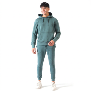Conjunto Deportivo de Dos Piezas con Capucha, 100% Algodón, Estampado, Estilo Urbano, de Secado Rápido, para Gimnasio, Entrenamiento y Running, Personalizado OEM, Venta al Por Mayor - Product Image 1