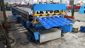 Máquina formadora de rollos de azulejos esmaltados de hoja de techado de metal popular - Product Image 6