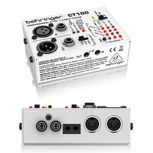 Testeur de câble de microphone Behringers CT100, testeur de câble CT100, testeur de signal professionnel portable - Product Image 1
