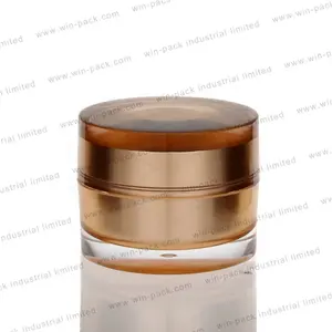 De lujo de tarro de crema cosmético de acrílico 15g 30g 50g envase cosmético embalaje de venta al por mayor