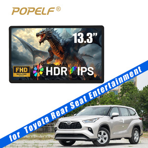 Monitor Universal para Asiento de Coche de 13.3 Pulgadas, Pantalla Táctil Portátil, Publicidad en el Asiento Trasero del <span class=keywords><strong>Taxi</strong></span>, TV para Coche para Honda y Toyota - Product Image 1
