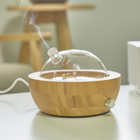 Diffuseur de nébulisation en verre de bambou, vente en gros, décoratif, parfum, huile essentielle, arôme, brume froide, diffuseur