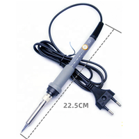 Fer à souder électrique 60W avec tête remplaçable grise et poignée stylo, prix bas, fer à souder de table pour réparation, comprend 5 pointes de soudage pour l'UE