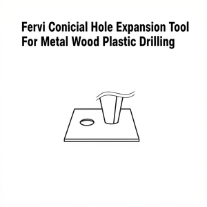 Herramienta de Expansión de Orificios Cónicos Fervi para Perforación de Metal, Madera y Plástico - Product Image 2