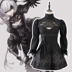 <span class=keywords><strong>YoRHa</strong></span> No. Costume de cosplay de personnage de dessin animé de type B pour filles et adultes, ensemble complet en polyester - Product Image 2