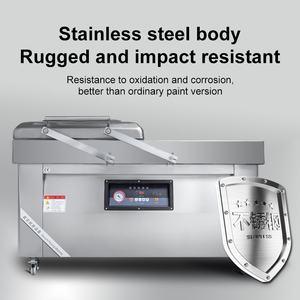 Dz400/dz500 nhà sản xuất giá thấp thịt gạo Snack Cá thực phẩm niêm phong túi khí tuôn ra kích thước lớn đôi buồng máy đóng gói chân không - Product Image 6