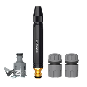 LH-8080 Plastic Black Diamond Water Gun <b>Set</b> Adjustable Flow High Pressure Car Wash <b>Garden</b> <b>Tool</b> Kit Engineering Plastics - Product Image 2