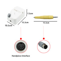 Nouvelle arrivée, modèle B350, moteur à balais 35000 tr/min, perceuse à ongles à faible vibration, puissance 65W, perceuse à ongles pour salon de manucure professionnel