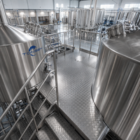 Équipement de brassage de bière à grande échelle clé en main Tonsen 20HL-50HL, système de brasserie complet de 2000L-5000L pour brasserie commerciale