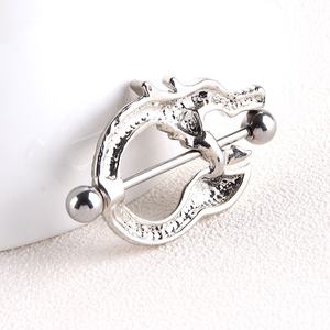 Barra de Acero Quirúrgico 316L para <span class=keywords><strong>Piercing</strong></span> de <span class=keywords><strong>Pezón</strong></span>, Joyería Punk, Protector de <span class=keywords><strong>Pezón</strong></span> con Dragón Chino, Anillo para <span class=keywords><strong>Piercing</strong></span> de <span class=keywords><strong>Pezón</strong></span> - Product Image 4