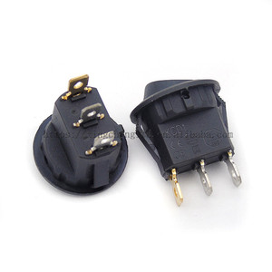 23mm 12V Red Led <strong>Round</strong> Rocker <strong>Switch</strong> Led Dot <strong>Light</strong> 3 Pins ON-OFF LED Illuminated Car Dashboard <strong>Toggle</strong> SPST <strong>Switch</strong> - Product Image 3