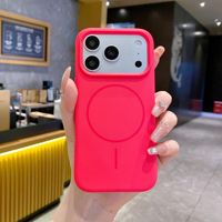 Étui de téléphone de luxe en silicone liquide de haute qualité N52 à forte attraction magnétique, antichoc, 2,0 mm, pour 17 16 15 Pro Max