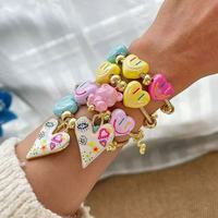 Bracelet chaîne serpent réglable pour femme Ginee, plaqué or 18 carats, style vintage, avec zircon multicolore