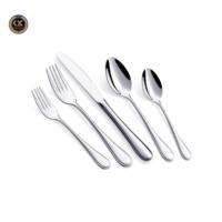 Ensemble de couverts en acier inoxydable poli durable et résistant pour la maison et les restaurants, couteau, fourchette, cuillère