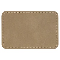 Personnalisé Laser Similicuir Chapeau Rectangle En Relief En Cuir Patchs Fer sur Cuir Patch Jeans Denim Blanc Solide En Cuir Patches
