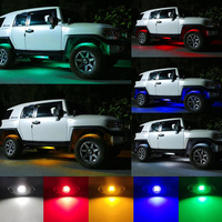 Luz LED Espumoso de 9W y 800LM con 9 LED para la Parte Inferior de Vehículos, DC12V, para Camiones, ATV, UTV, SUV, Todoterreno, Luces para Chasis