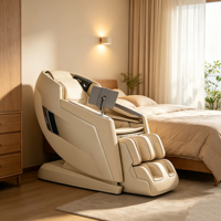 Fauteuil de massage de bureau 4D AI Boncare K21 2026, nouveau, avec compression par airbag sur tout le corps, inclinaison zéro gravité et haut-parleur Bluetooth