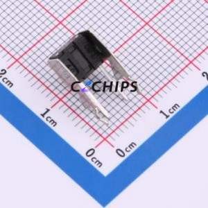 TC-6615Z-6.5-7.0-260 Tactile Switch Through hole,7.5x6.2mm Switch Single Pole Single Throw Round Button 2.6N Right Angle Insert - Product Image 2